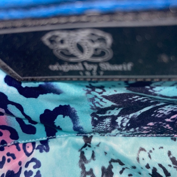 💗 SHARIF NWT LEATHER Hand Tooled Satchel Handbag - Beautiful Detail & Lining!💗 - Picture 14 of 14